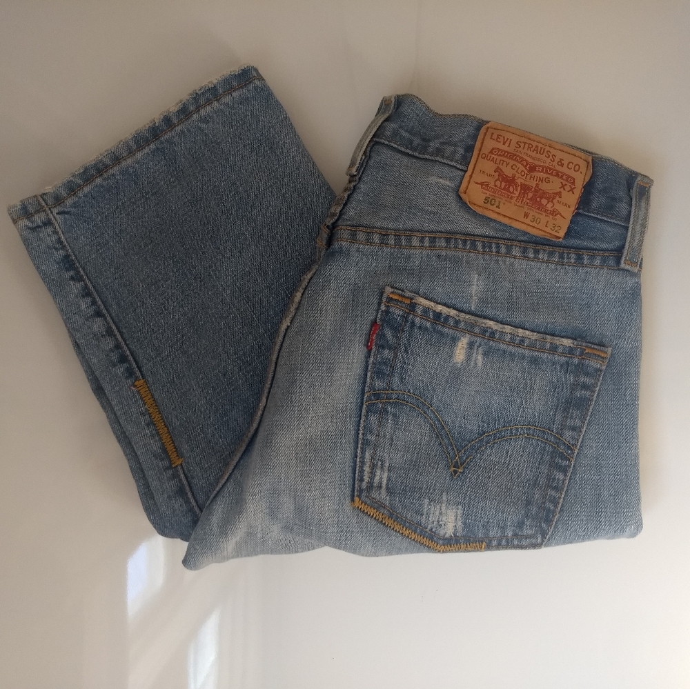 Vintage Levi's 501 patched